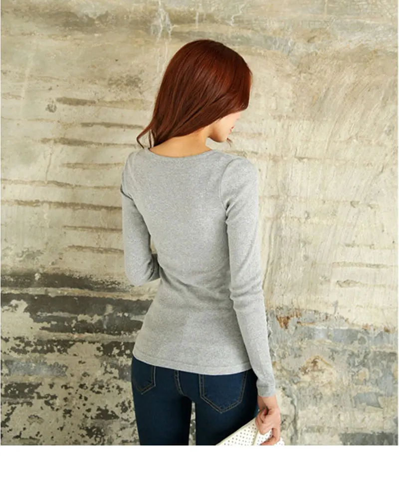 Long Sleeve Long t shirt Women (6)