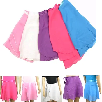 

Children Kids Girl Chiffon Ballet Tutu Dance Skirt Skate Wrap Scarf 5 colors