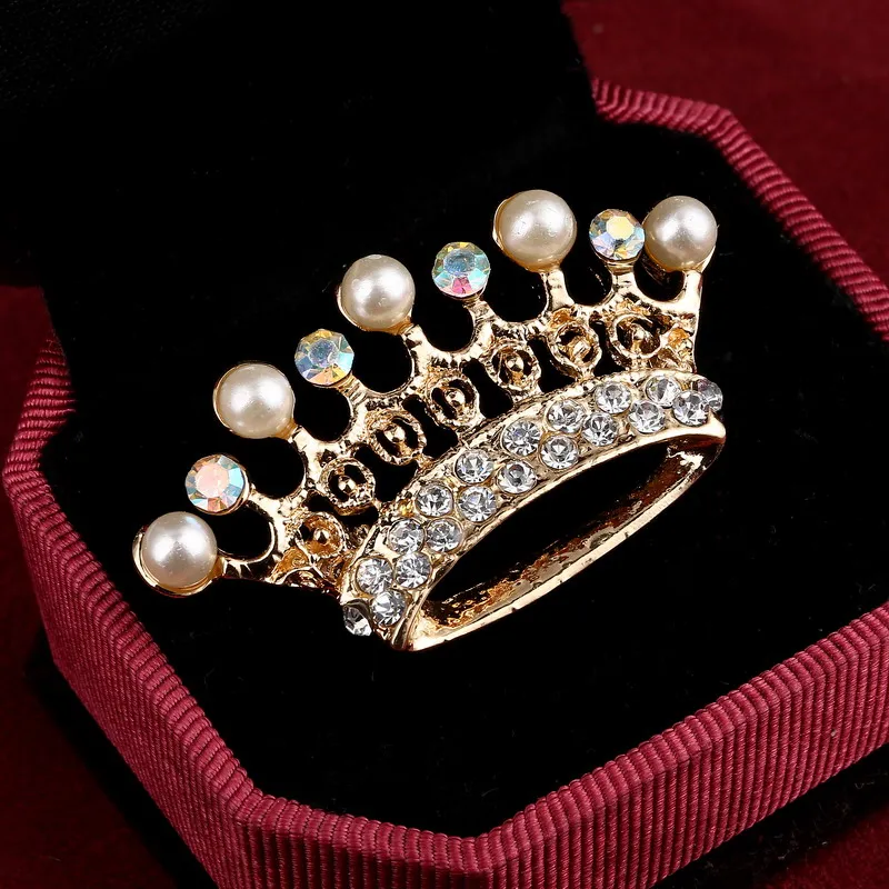 

ZOSHI Hot Selling Brooch Fashionable AB Crystal Simulated Pearl Beads Brooch Pin Rhinestone Garment Accessories Birthday Gift