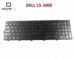 Подлинная Новый Клавиатура для ноутбука Dell Inspiron 15 3000 5000 3541 3542 3543 5542 US клавиатура с подсветкой 0G7P48 Замена