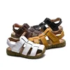 2022 New Summer Genuine Leather Sandals No-slip Wear-resistant Kids Beach Shoes Toe-cap Boys Girls Sandals Students Shoes ► Photo 3/6