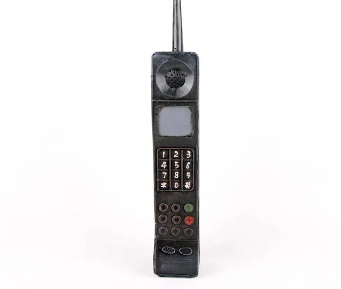 Goedkoop Metalen Vintage Mobiele Telefoon Creatieve Ambachtelijke Ornamenten Woonkamer Studie Cool Home Decoration Meubileringsartikelen Verjaardag GiftL239