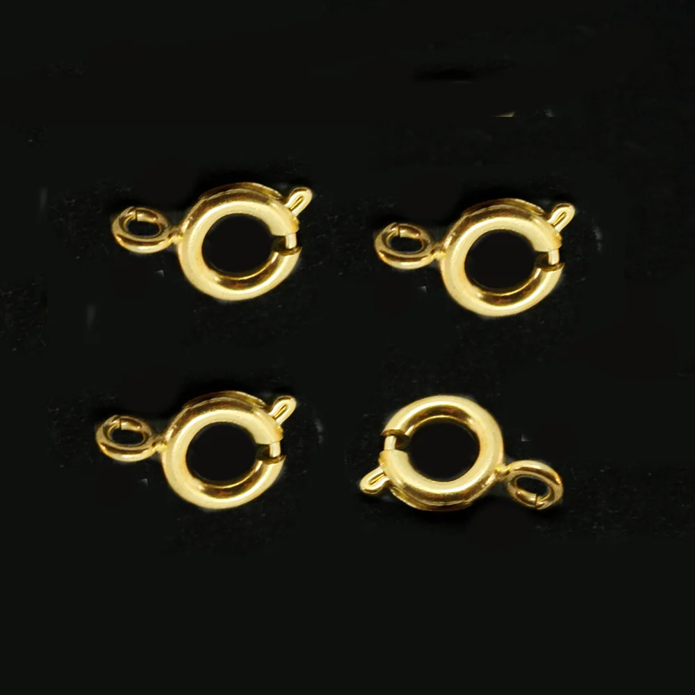 Free shipping 12PCS Gold Clasp Jewelry Accessories 6mm DIY Jewelry