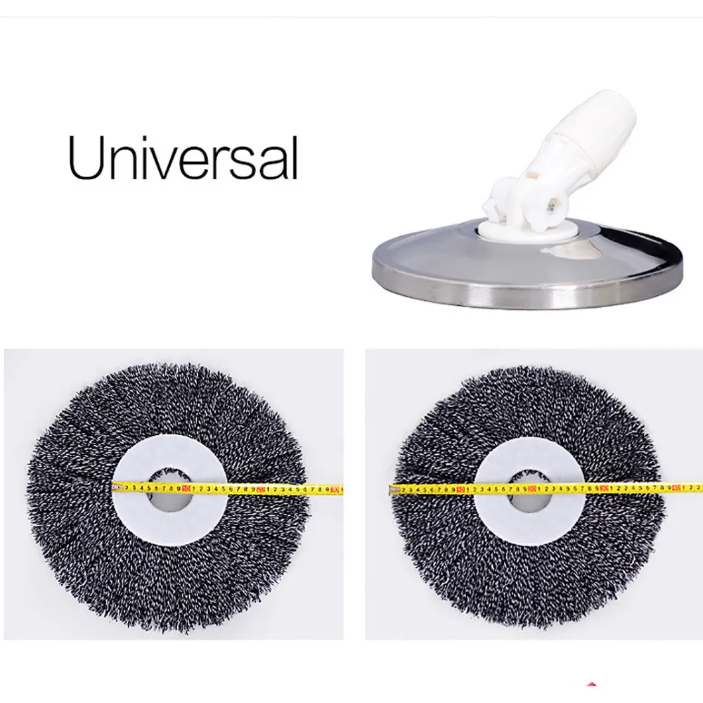 Домашняя сменная 360 Вращающаяся головка легкая Волшебная микрофибровая Вращающаяся насадка для мытья полов щетка и совок для уборки