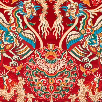 

Embroidered DIY Handmade Bag,Furniture Covering and Clothes Fabric Cloth width 0.7m*silk A83