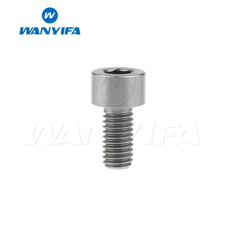M6x10 Titanium Wanyifa клеймо Винт С Титановым болтом M6x10 15, 16, 18, 20, 25 30 35, 40 45 50 55 60 мм для Велосипедный дисковый тормоз - Цвет: M6x10 Titanium