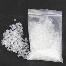 100 штук 4,5x3,5x6,0 мм Силиконовые волосы термоусадочные трубчатые соединения для I tip Предварительно Связанные волосы для наращивания