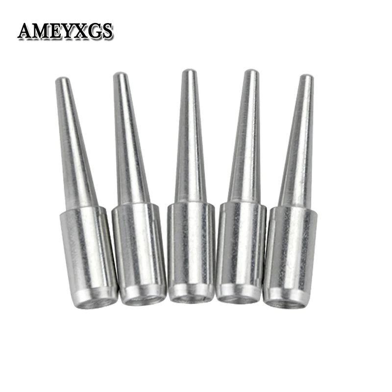

50pcs Archery Arrowheads Silver Pagoda-shape Target Points Practicing Tips Fit For 8mm Arrow Shaft Shooting Hunting Accessories