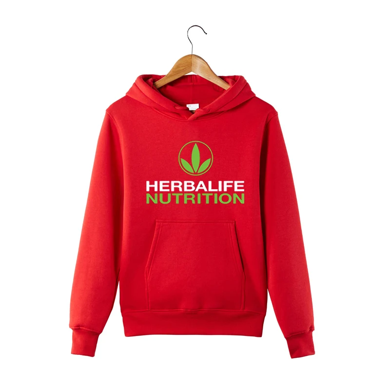 Толстовка Herbalife с рисунком питательного питания для мужчин и женщин зеленая