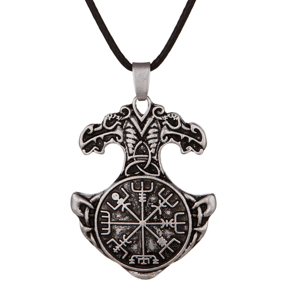 Vegvisir Дракон Викинг колье Подвеска для лучших друзей ювелирные изделия подвеска с