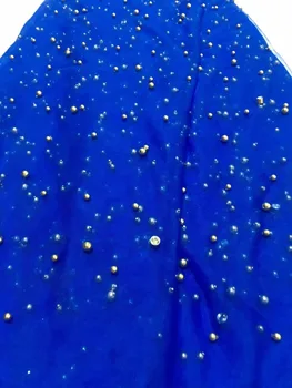 

African Lace Fabric 2017 Embroidered Beaded Nigerian Laces Fabric Bridal High Quality French Tulle Lace Fabric For Women ZH1729