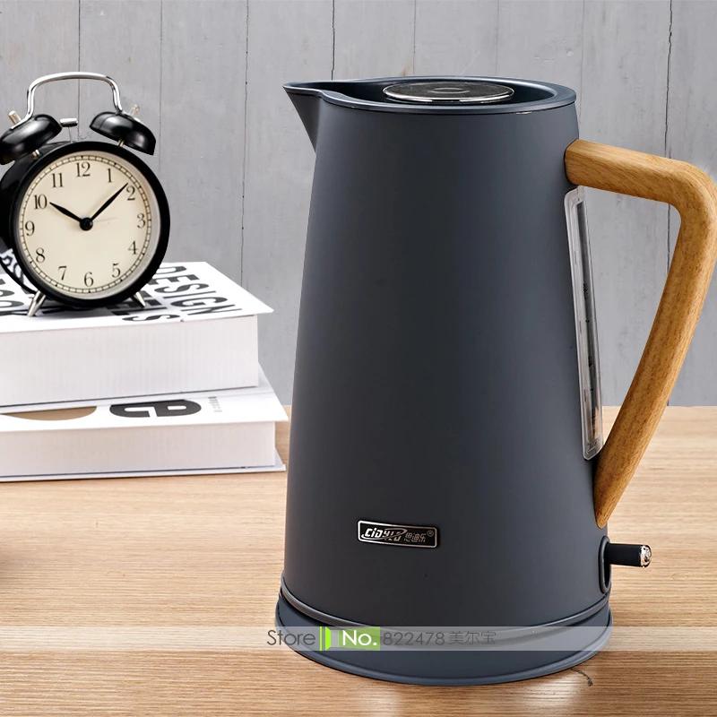 

JZ016 1800W/220V/1.7L Vogue Graining Handle High-capacity Temperature Controlled Electric Kettle Kitchen Appliance 4 Colors
