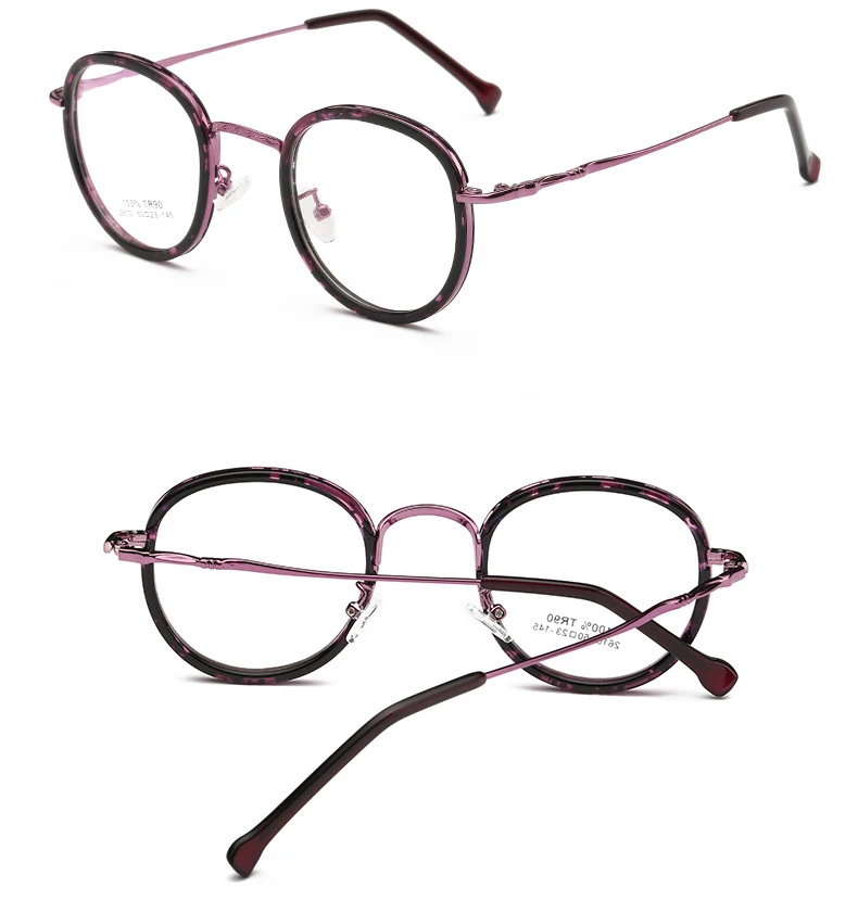 Фирменный дизайн, очки по рецепту, прозрачная компьютерная оправа, очки, брендовые круглые очки TR90, оптические очки, оправа 2610