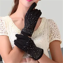 VISNXGI кашемировые женские перчатки зима-осень теплые винтажные модные перчатки в подарок модные теплые варежки