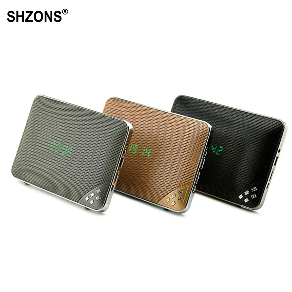 

Bluetooth Speakers Handsfree Microphone Stereo Music Amplifier Wireless NFC/App Control/Support TF Card/FM/Alarm Clock for Phone