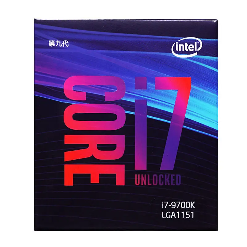 Процессор Intel Core i7-9700K для настольных ПК 8 ядер до 4,9 ГГц турбо разблокированный LGA1151 300 серии 95 Вт настольный процессор