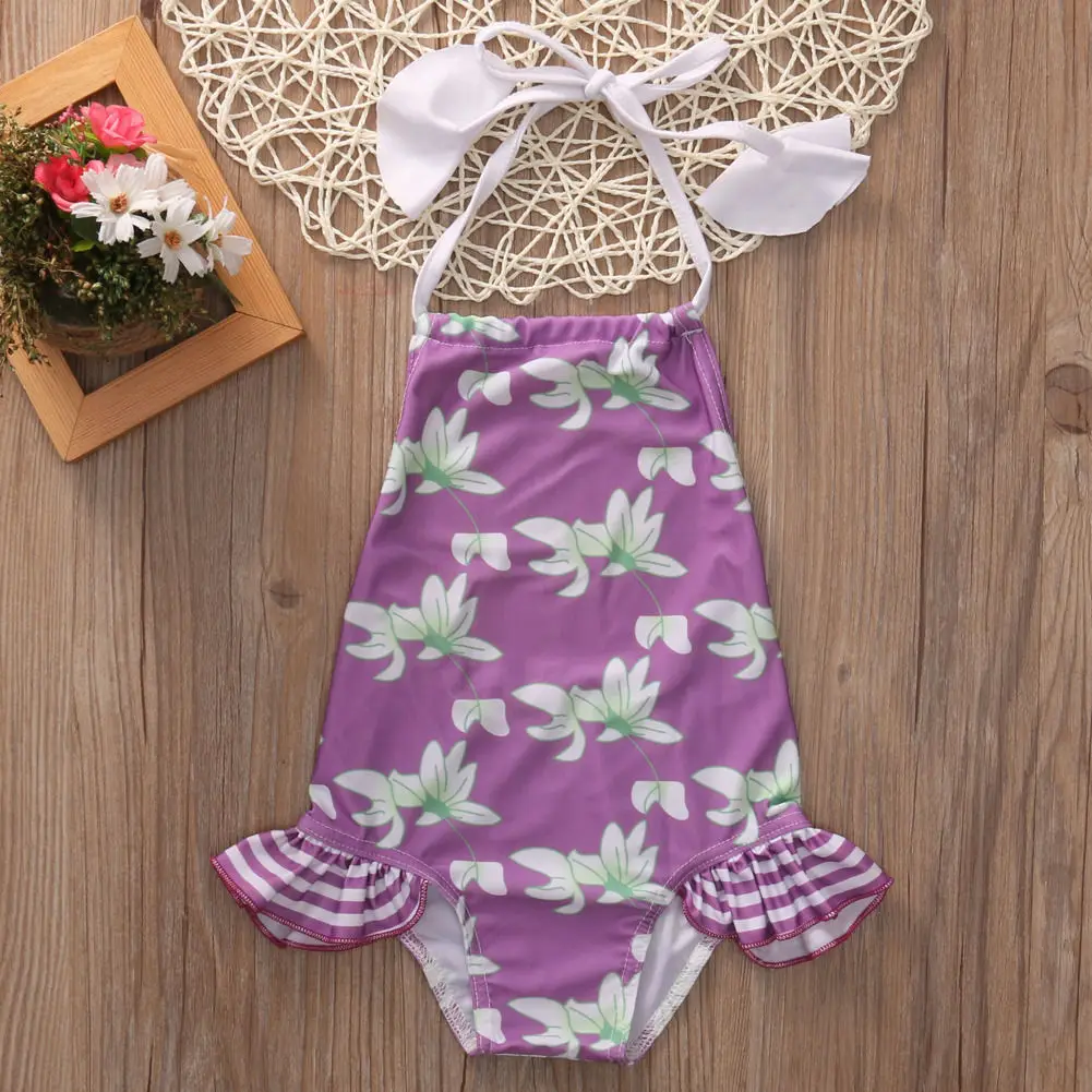 ITFABS Малышей Дети Девочка Tankini Цветочные Бикини Купальники Летний Пляж Монокини