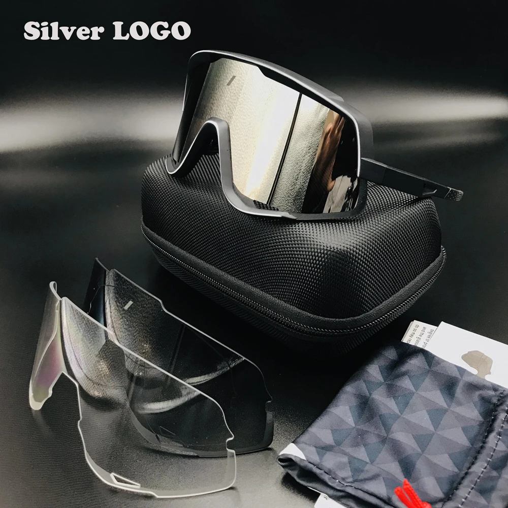 Мужские и женские 3 объектива UV400 велосипедные очки спортивные велосипедные очки для верховой езды беговые очки Mtb дорожный гоночный велосипед велосипедные солнцезащитные очки