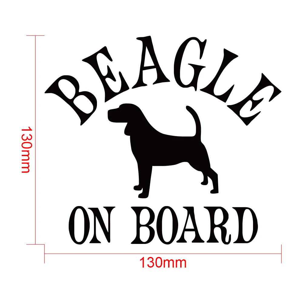 Tangredy Beagle на борту автомобиля бампер наклейки и Стайлинг украшения двери кузова