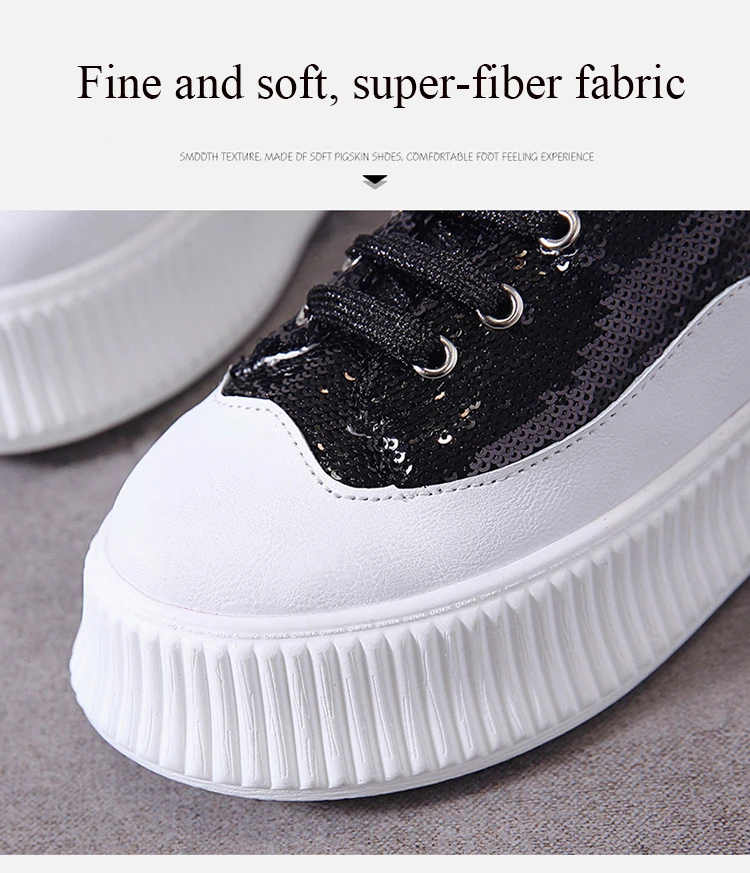 ERNESTNM 2019 новые массивные кроссовки модные блестящие туфли на танкетке с круглым носком кроссовки лето весна черные дизайнерские кроссовки