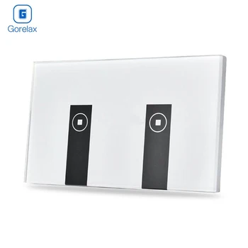 

Gorelax Smart Home Wifi Wireless Remote Control Touch Wall Light Timer Switch, US/AU Standard 2 Gang Smart Switch App Control