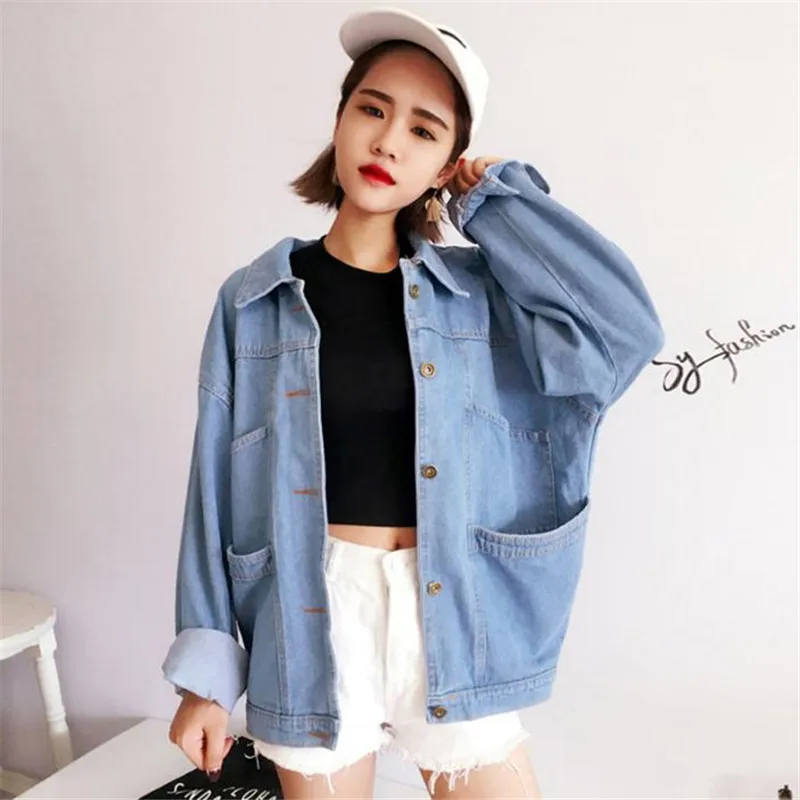 High quality 2017 Autumn Korean Women's coat new retro Solid color