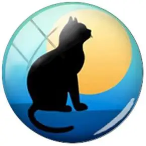 C704 TAFREE милые животные кошка 25 мм стекло Голубые Глаза Кошки Шаблон Flatback камуфляж кабошон «сделай сам» купольные подвески для брелка ожерелье - Цвет: C704