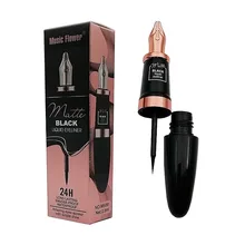 Подводка для глаз водостойкая гладкая черная ручка матовая подводка для глаз форма макияж 24 H долговечная пятнистая подводка для глаз