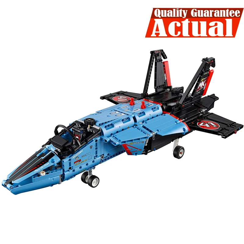 

LEPIN Technic 20031 Air Race Jet Aircraft Model Building Blocks Brick Kits DIY Model Toys for children 1151pcs Compatible 42066