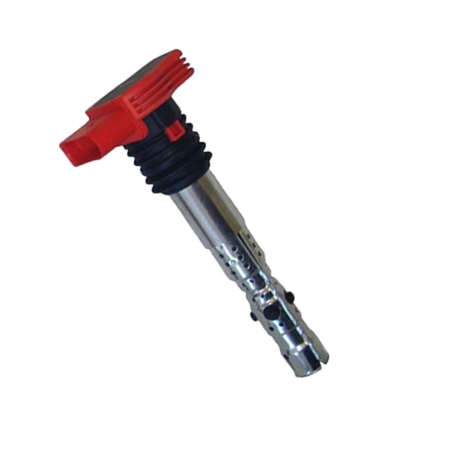 

TUKE 1 Pcs Car Ignition Coil Spark Plug Connector Red Ignition Nozzle For 2002-2008 A4 A6 A8 3.0 V6 06C 905 115 L