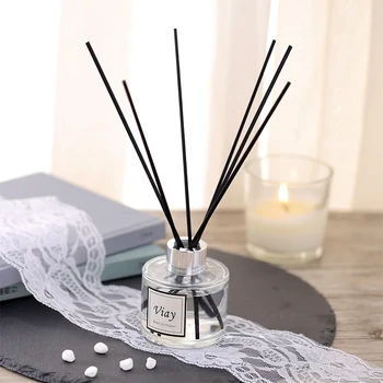 

3pcs 150ml Rattan Diffuser with Black Reed Sticks and Sola Flower Rose, Lavender, Ocean, Osmanthus, Sakura, Jasmine Home Decor