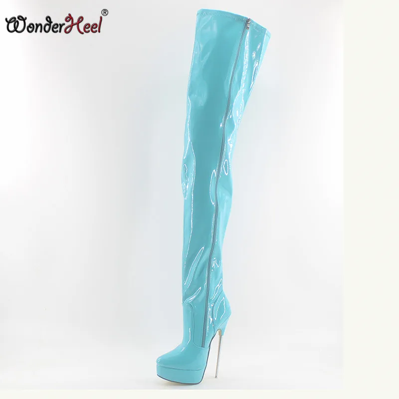 novo thigh high boots