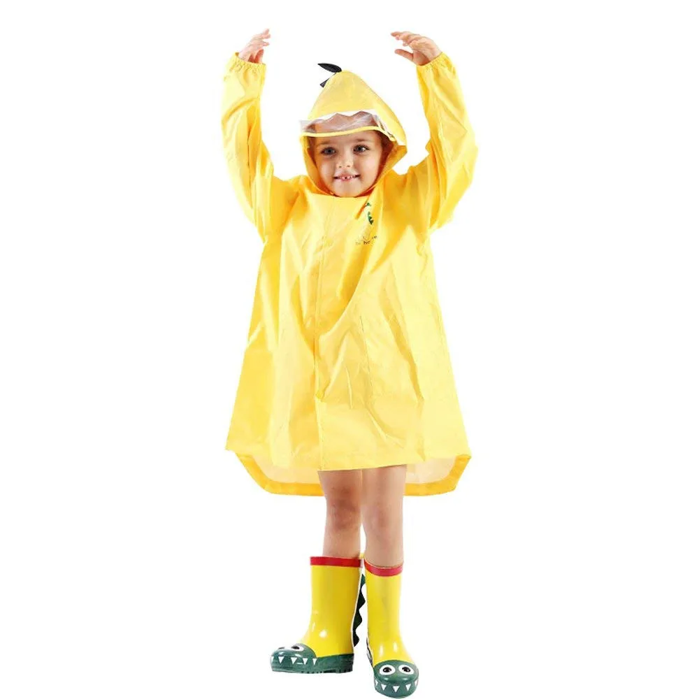 Дождевик для маленьких мальчиков и девочек, дождевик, куртка с динозавром, легкая одежда для дождливой погоды, дождевик, Детский водонепроницаемый стильный пиджак для мальчиков и девочек