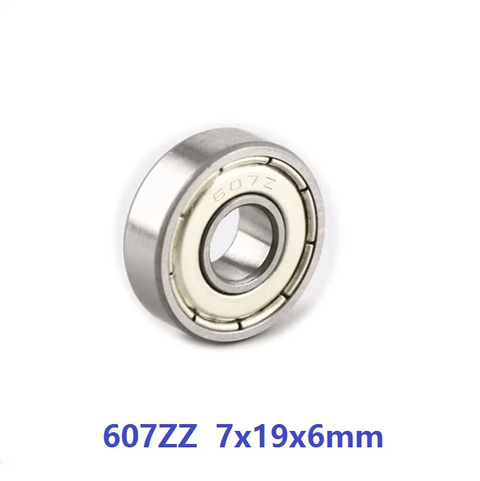 

500pcs/lot 607ZZ 607Z 607 Z ZZ 7*19*6mm double shielded Deep Groove Ball bearing Miniature 7x19x6mm