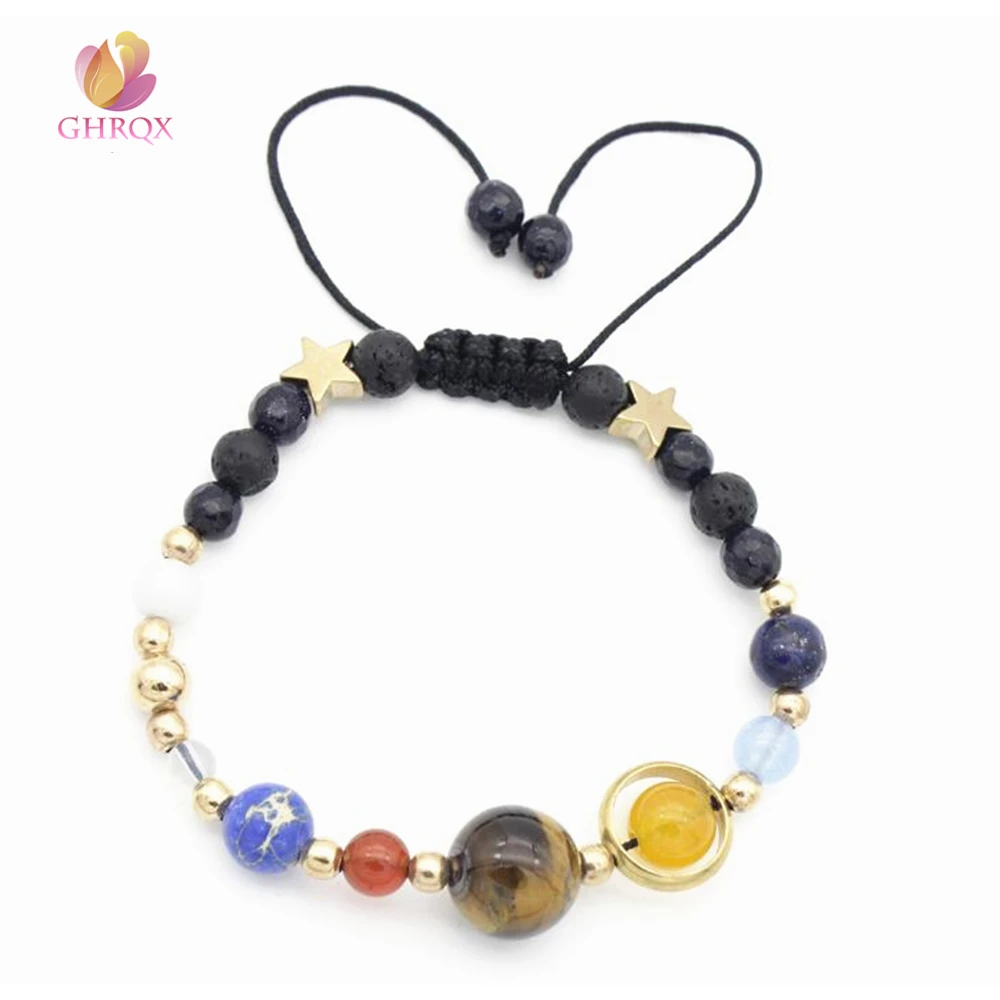 

Universe Galaxy the Eight Planets in the Solar System Guardian Star Bracelet for Women