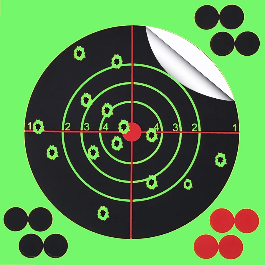 

Target Shooting 14 X 14CM Splash Flower Target 5.5-Inch Adhesive Reactivity Shoot Target Aim for Gun / Rifle / Pistol Binders