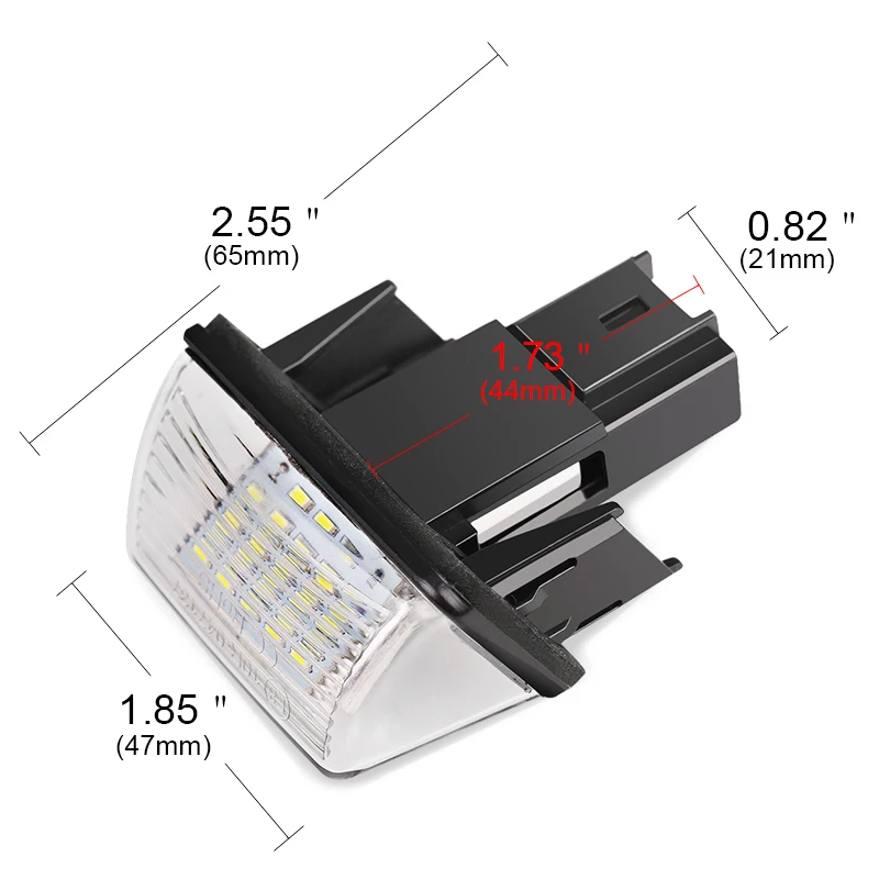 Niscarda 2 шт. Автомобильный светодиодный фонарь для номерного знака без ошибок для Citroen C2 BERLINGO SAXO XSARA peugeot Partner 6000K белая лампа