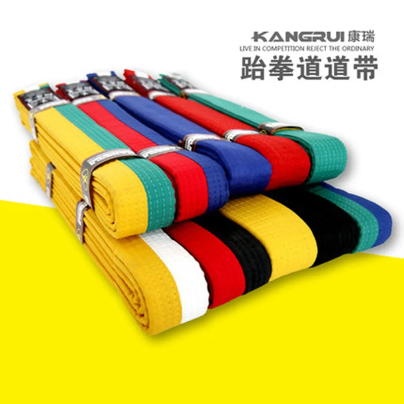 Новинка 2016 хлопковые ремни для тхэквондо боевое искусство каратэ пояс дзюдо