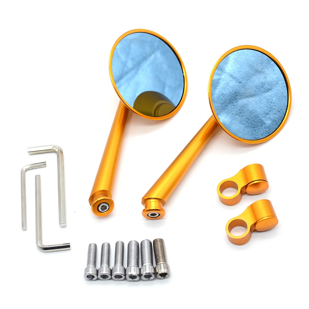 

Universal Motorcycle Mirrors CNC Aluminum motorbike Handlebar end Side rearview mirror for DUCATI KTM KAWASAKI HONDA BMW YAMAHA