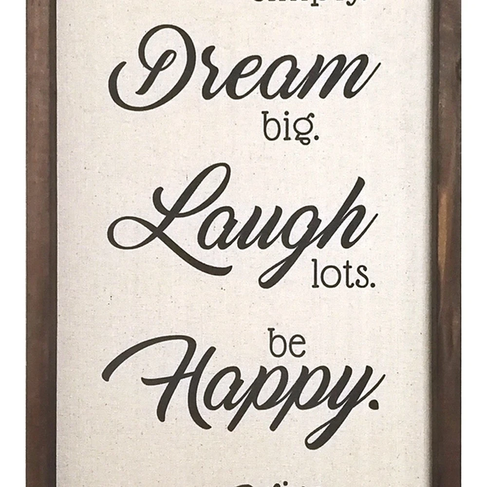 Typography, Live, Dream, Laugh, Happy, Love Wall Decor (1)