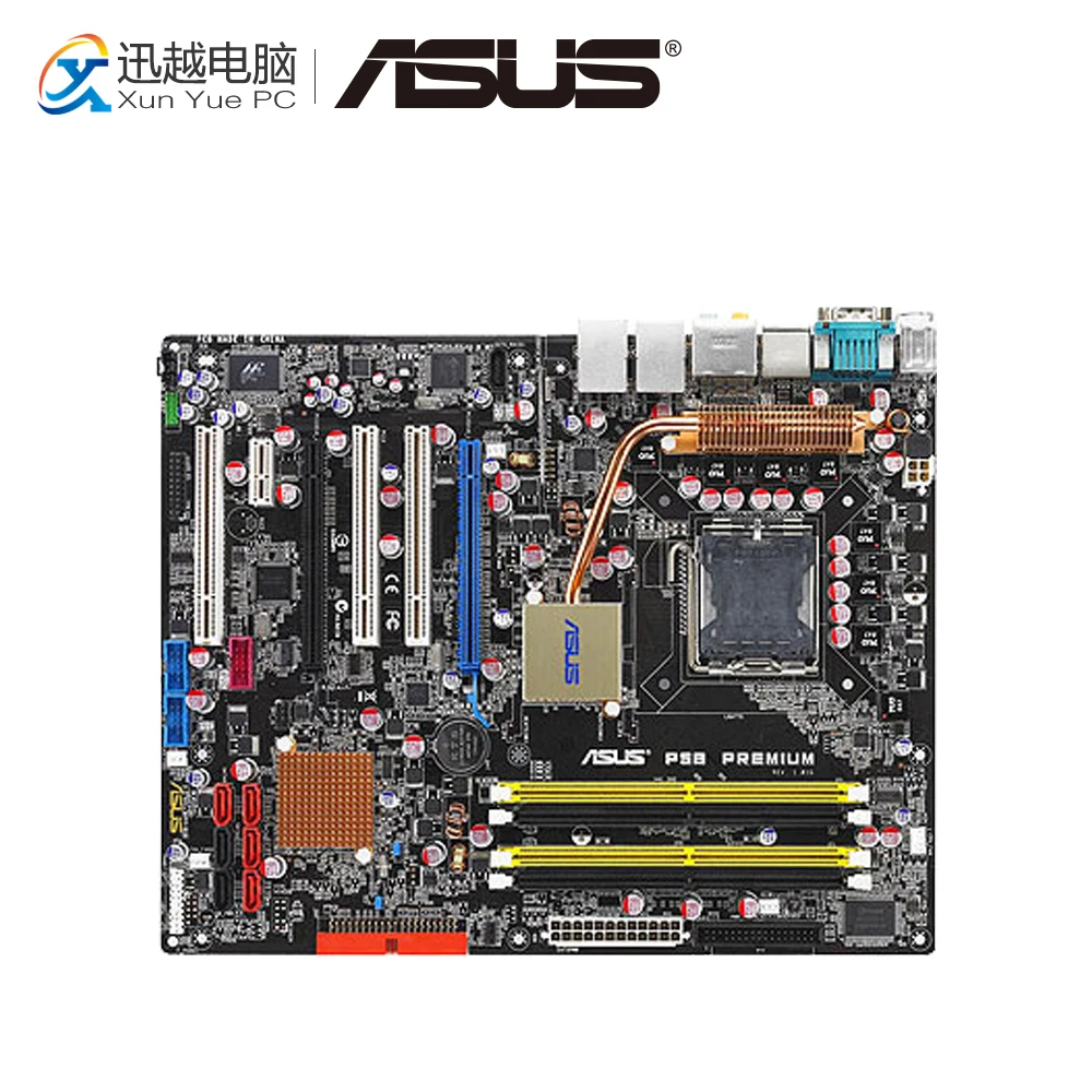 Asus P5B Премиум настольная материнская плата 965 разъем LGA 775 для Core 2 Duo DDR2 8G USB ATX