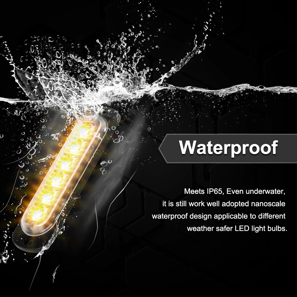 Luz de Led de Aviso de Emergência Luz de Emergência em Carro Luz de Estróbica Luz de Advertência Bogrand Farol Âmbar 5 de estróbica, luz de advertência, farol âmbar