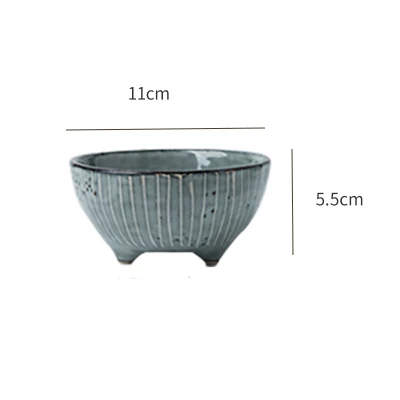 ANTOWALL, винтажная полосатая керамическая посуда, тарелка, миска, индивидуальная линия, для домашнего использования, миска для супа, риса, тарелка, кружка - Цвет: 14