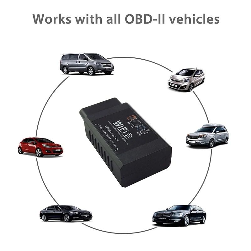 VicTsing Авто Wi-Fi OBD2 сканер Code Reader диагностический инструмент Беспроводной obdii код читателя сканирования инструменты для iPhone Android черный