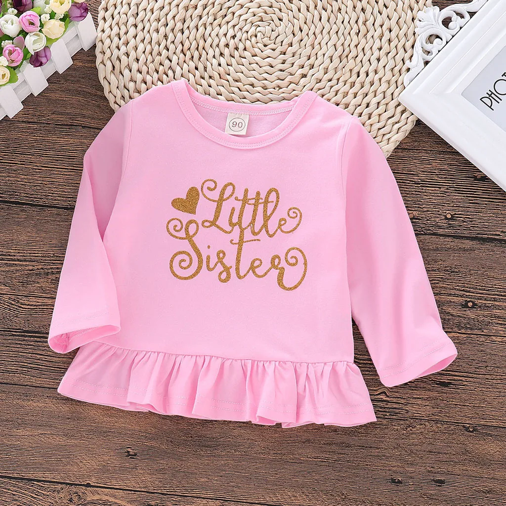 

Kids Girls Dresses Autumn 2019 Long Sleeve Letter Children Baby Girl Dress For Toddler Child Girls Clothing 1 2 3 4 Years