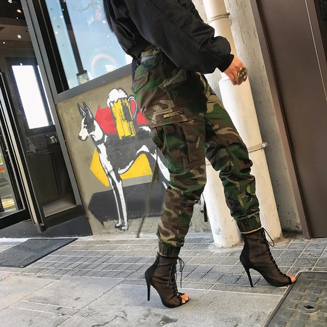 Unisex Camouflage Printed Pants Plus Size Autumn Army ...