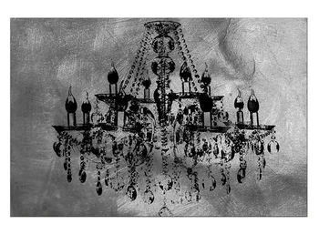 

1 Panel Free Shippting Abstract crystal lamp series Art Canvas Poster Painting Print for Modern Home Living Room Decor Framed