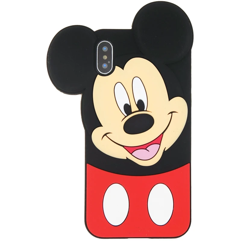 

3D Cute Minnie Mickey Cartoon Case For iPhone 11 pro 5s se 6s 6 7 8 Plus X Xr Xs Max Silicone Cover Capa