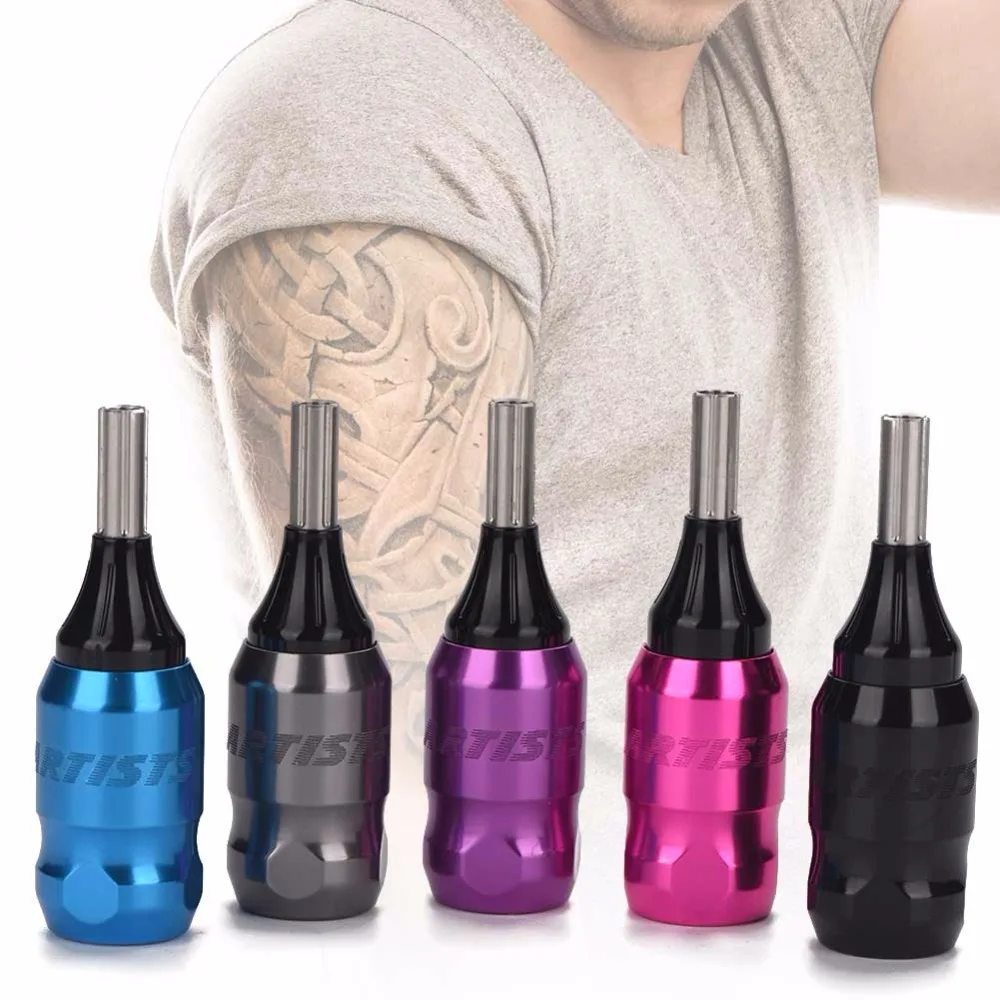 Tattoo Grip Steel 32mm Aluminium Alloy Tattoo Knurled Grip Tube Tattoo