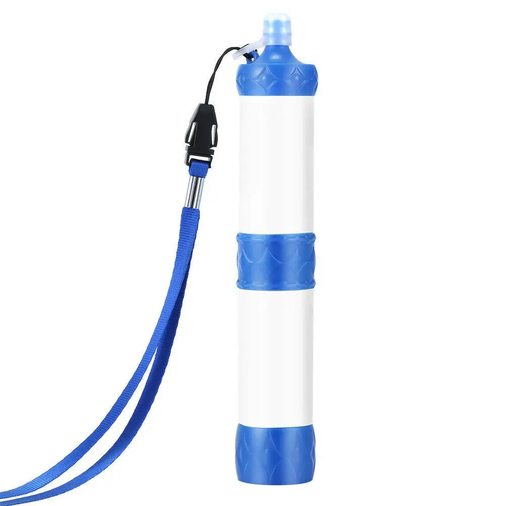 HobbyLane Portable Outdoor Camping Water Purifier Camping Hiking Emergency Living Survival Portable Water Purifier Water Filter - Цвет: white